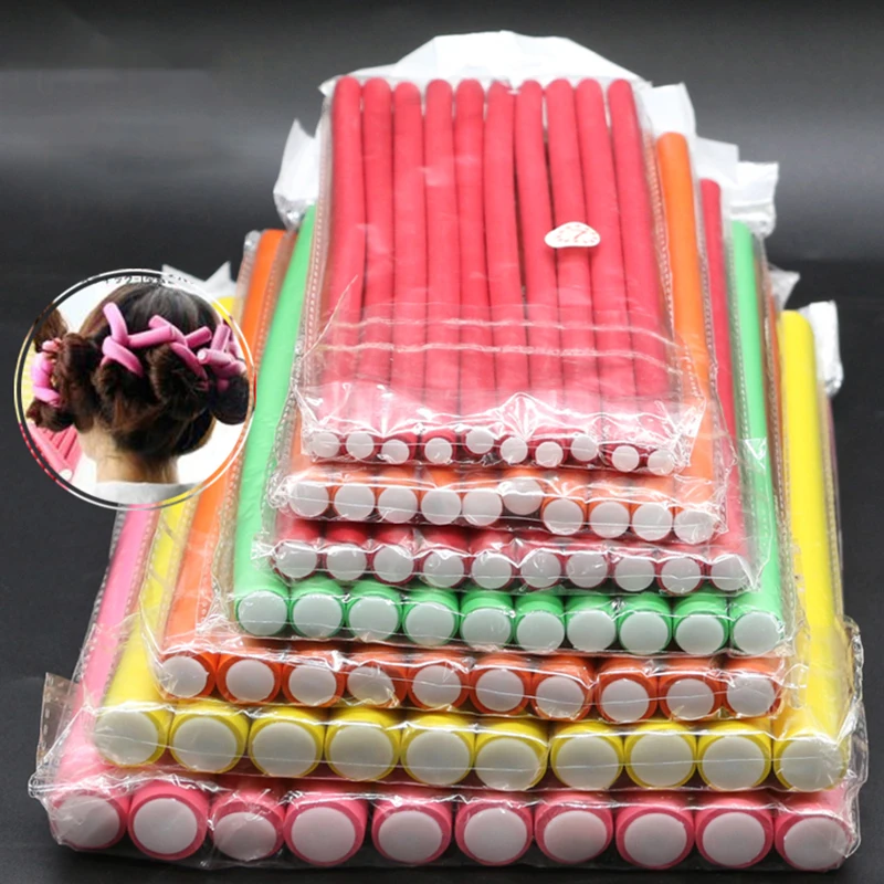 Hair Roller Set Flexi - 10 Pcs/Set Hair Curing Rod Magic