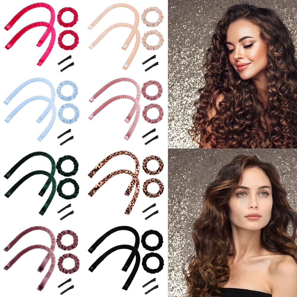 Hair Roller Set Flexi - 6PCS Heatless Curling Rod Headband Set