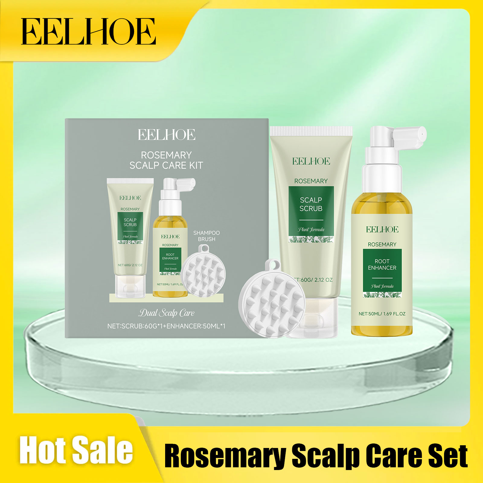 Hair Care Essential Oil - Eelhoe Rosemary Scalp Care Set Deep