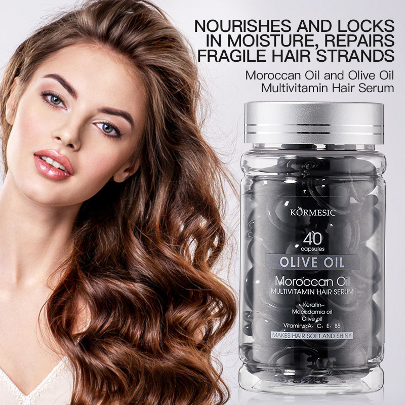 Hair Care Olive Oil - 1ml*40 Capsules of Moroccan Oil and