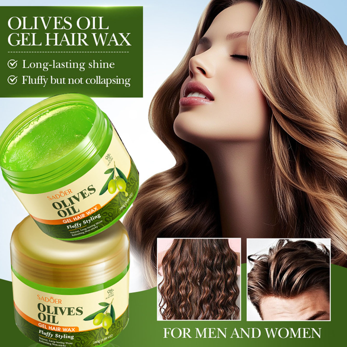 Hair Care Olive Oil - Olive Oil Nourishing Styling Gel Styling