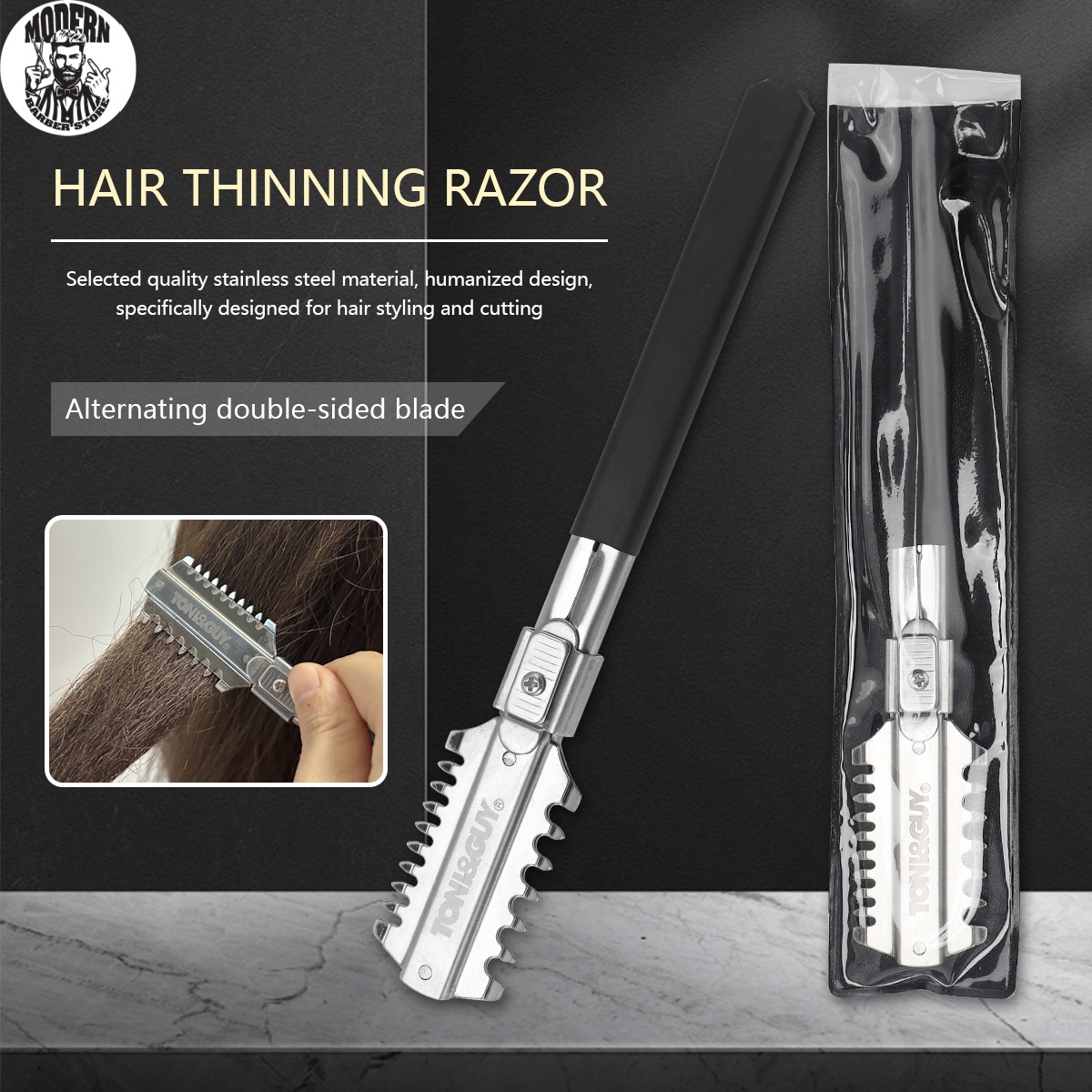 Hair Care Barber - Salon Double-Edge Shaving Haircut Razor Knife