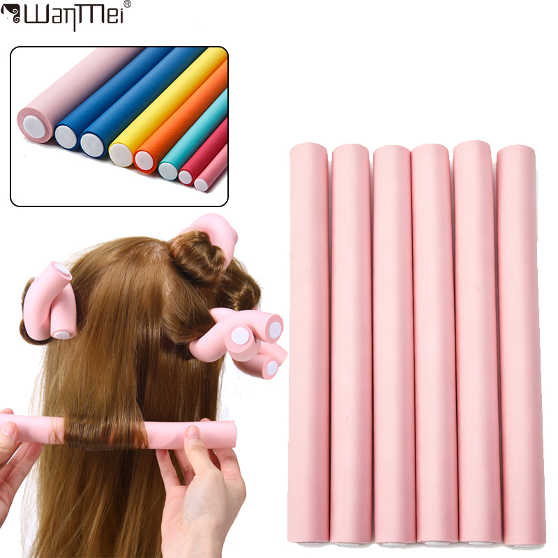 Hair Roller Set Flexi - 6pcs/pack New Oversize Flexible Curling Twist
