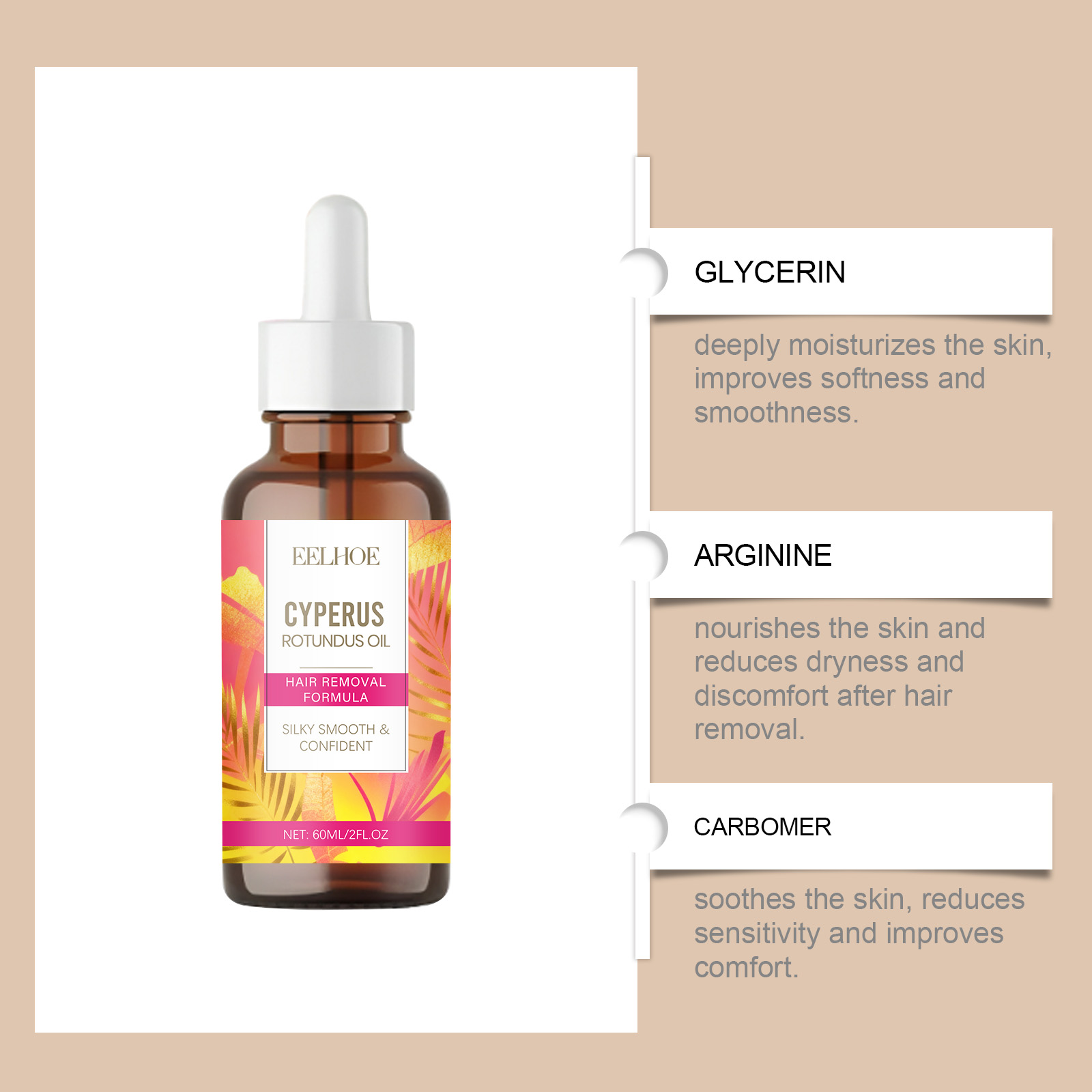 Cyperus Rotundus Oil for Hair  - огляд і ціна Hair Care Cream