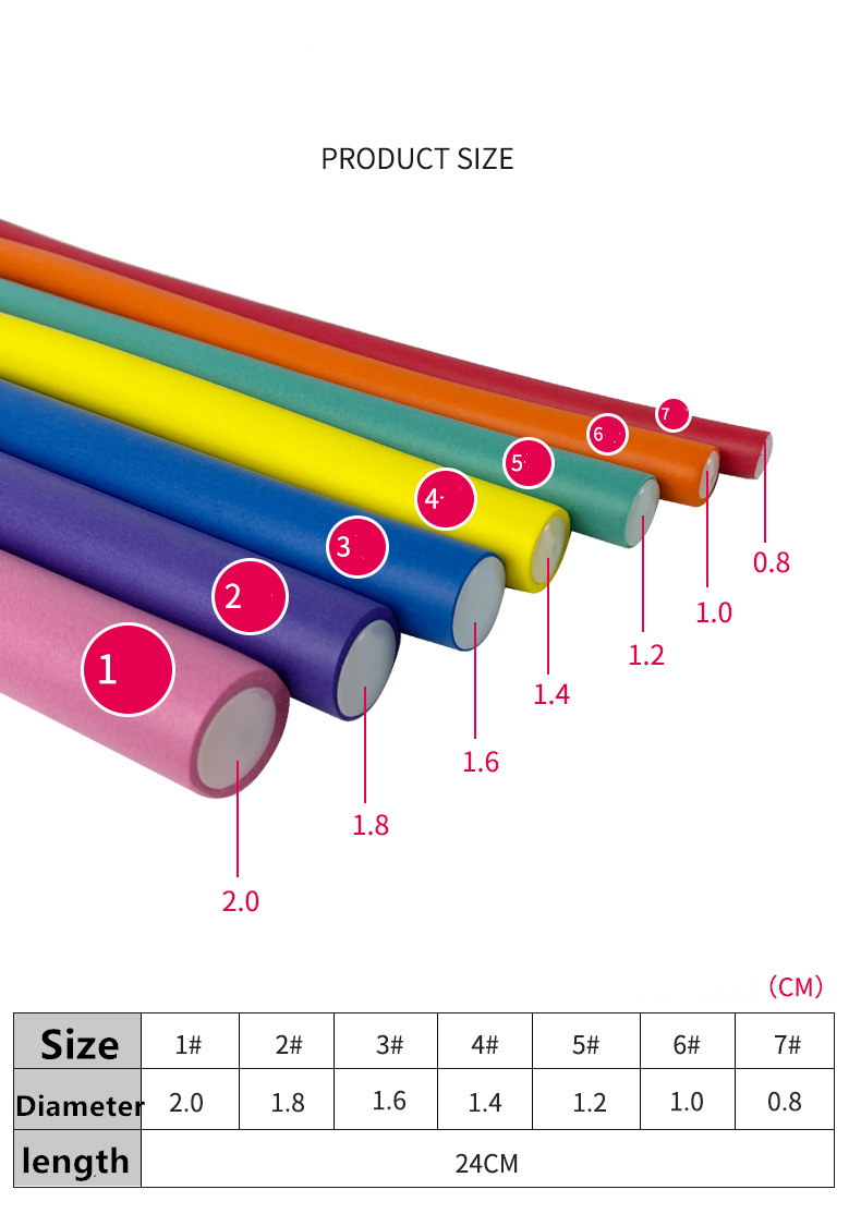 10pcs Flexible Curling Rods Ha - огляд і ціна Hair Roller Set Flexi