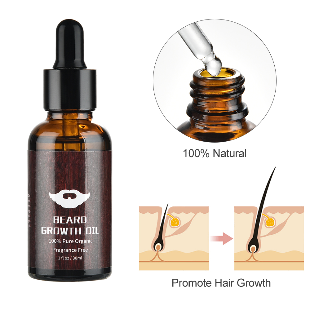 Men Beard Growth Kit Natural B - огляд і ціна Hair Care Olive Oil