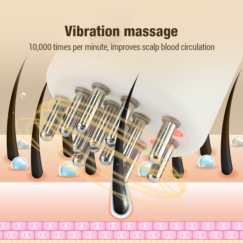 Electric Vibration Head Massag - огляд і ціна Hair Care Essential Oil