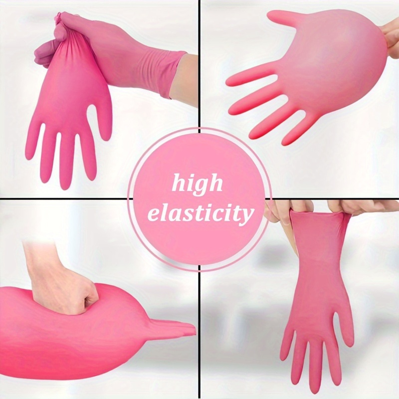 Pink Disposable Nitrile Gloves - огляд і ціна Hair Care Works