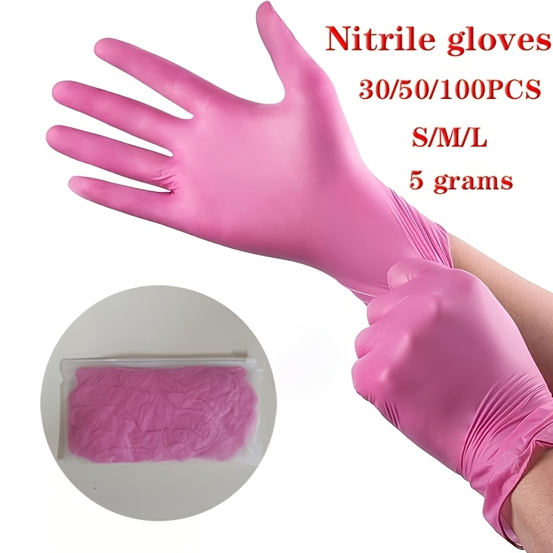Pink Disposable Nitrile Gloves - огляд і ціна Hair Care Works