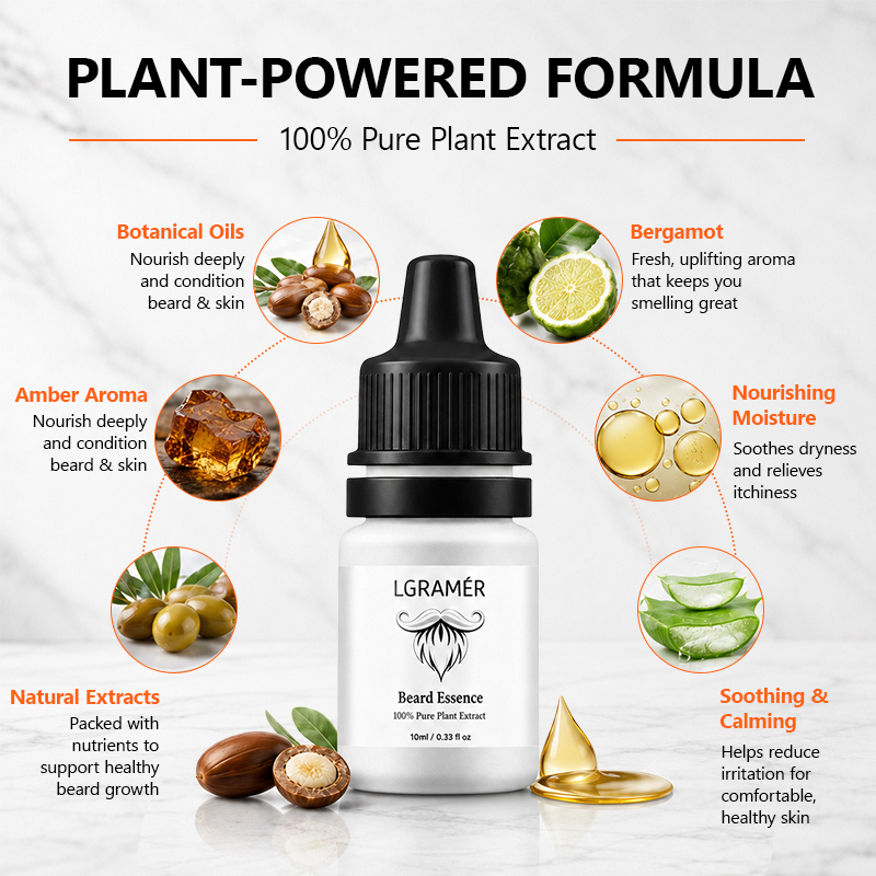 Men's Beard Growth Serum Nouri - огляд і ціна Hair Growth Serum Oil