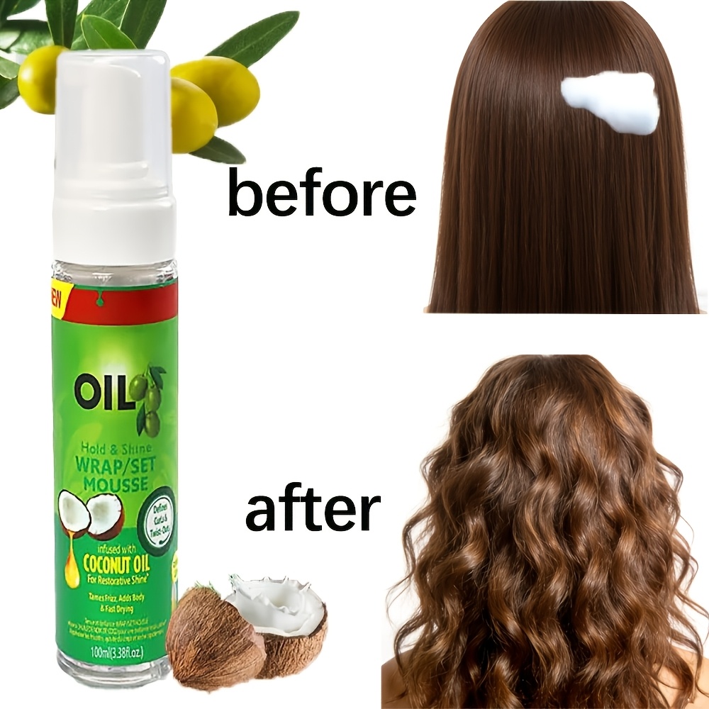 Curling Styling Care Mousse, S - огляд і ціна Hair Care Olive Oil