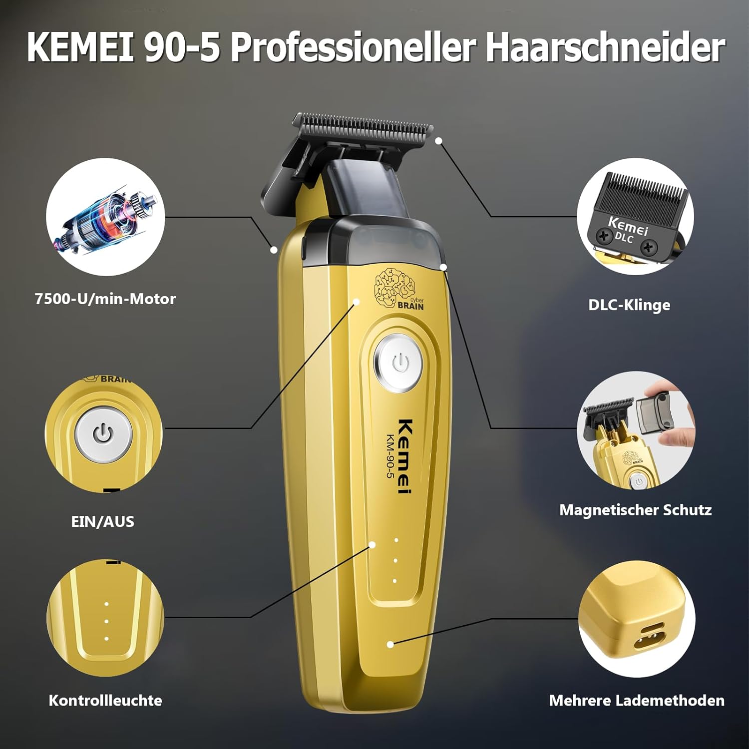 KEMEI Men's Hair Trimmer, Cord - огляд і ціна Hair Care Works