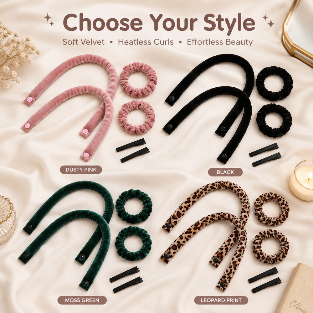 6Pcs Heatless Curling Rod Set  - огляд і ціна Hair Roller Set Flexi