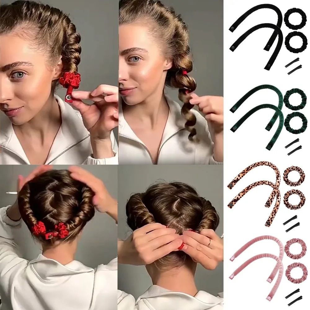 6Pcs Heatless Curling Rod Set  - огляд і ціна Hair Roller Set Flexi