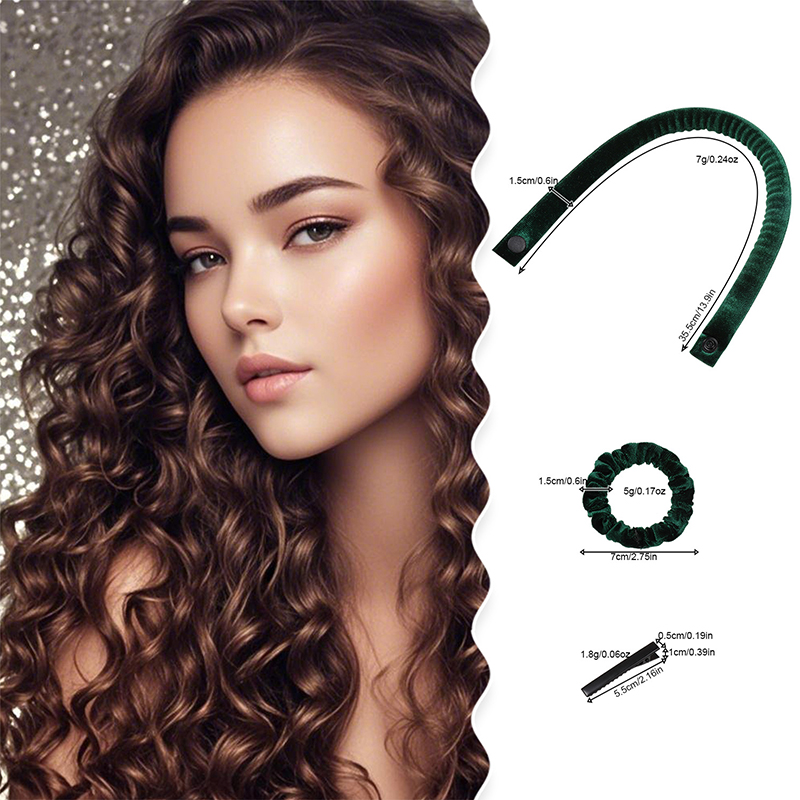 6Pcs/Set 35cm Long Soft Fabric - огляд і ціна Hair Roller Set Flexi