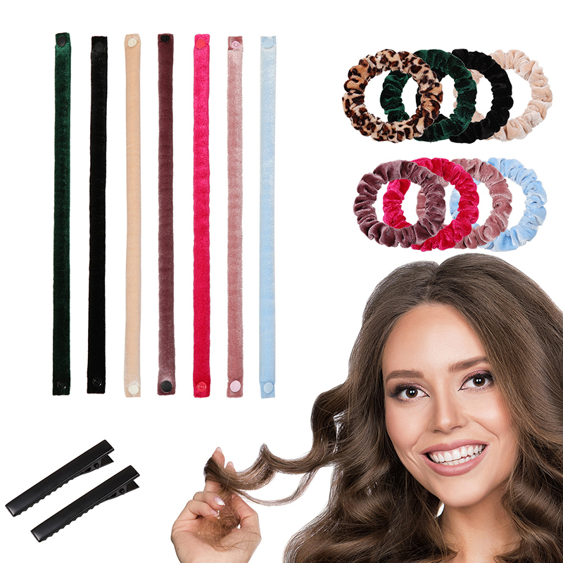 6Pcs/Set 35cm Long Soft Fabric - огляд і ціна Hair Roller Set Flexi