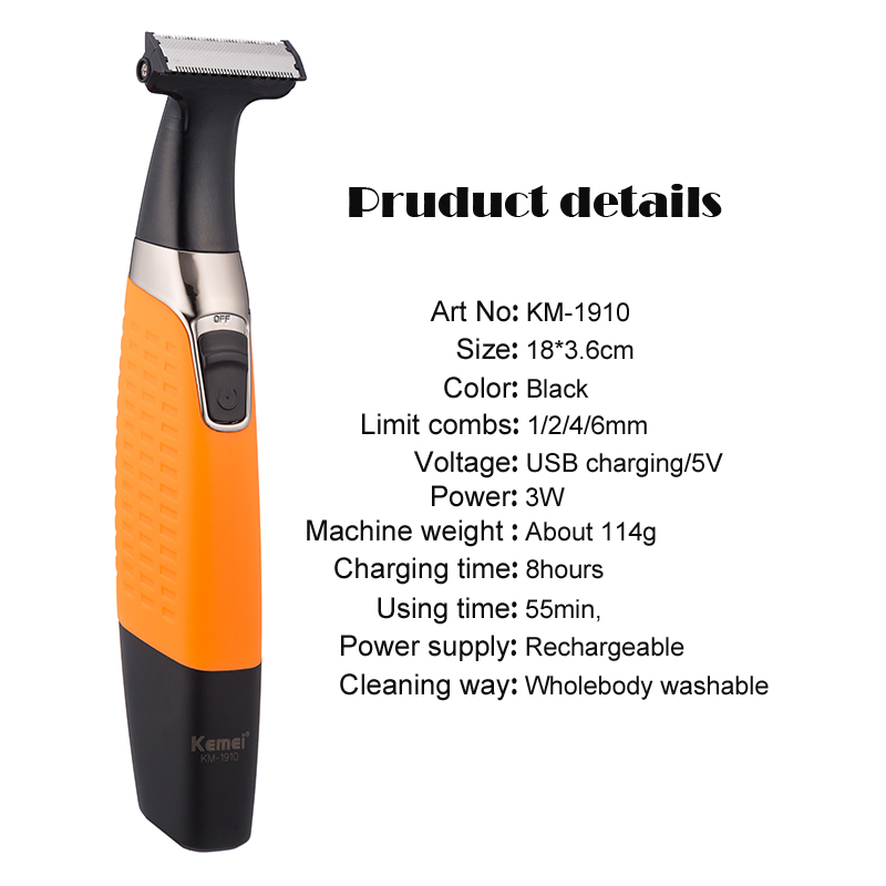 Kemei 1910 Rechargeable Electr - огляд і ціна Hair Care Works
