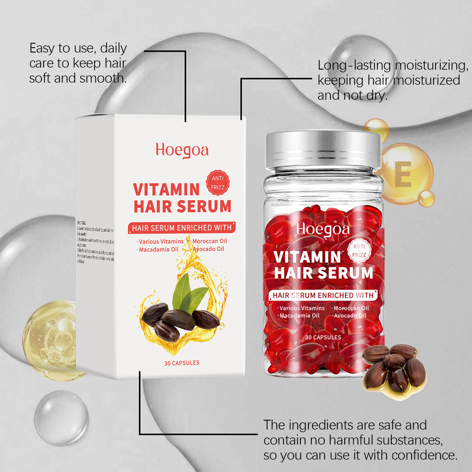 Vitamin Hair Care Serum Capsul - огляд і ціна Hair Growth Serum Oil
