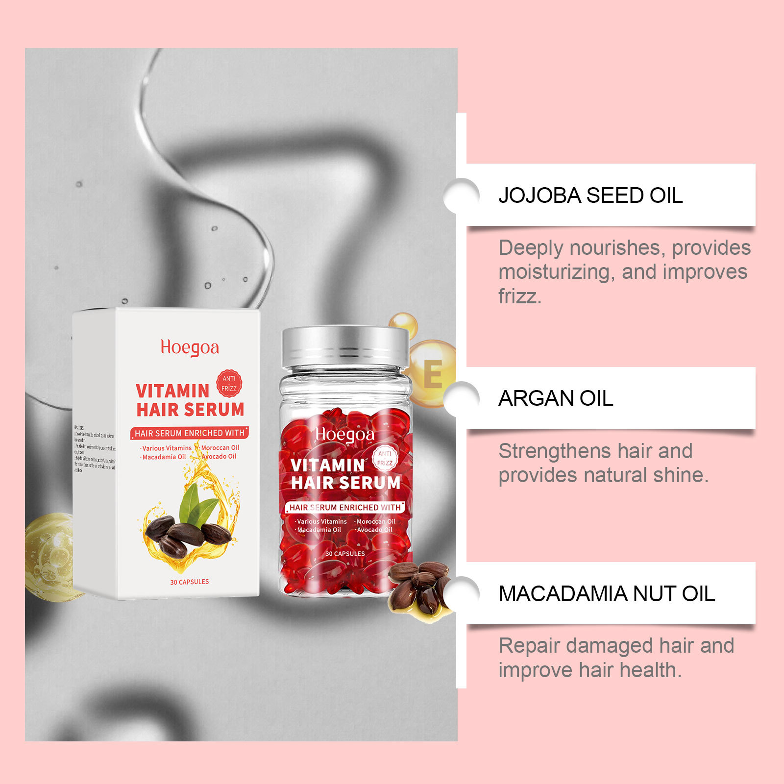Vitamin Hair Care Serum Capsul - огляд і ціна Hair Growth Serum Oil