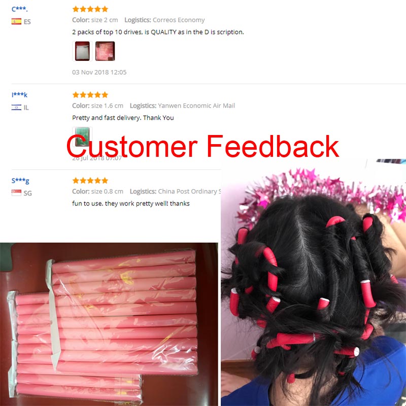 10 Pcs/Set Soft Hair Curlers M - огляд і ціна Hair Roller Set Flexi